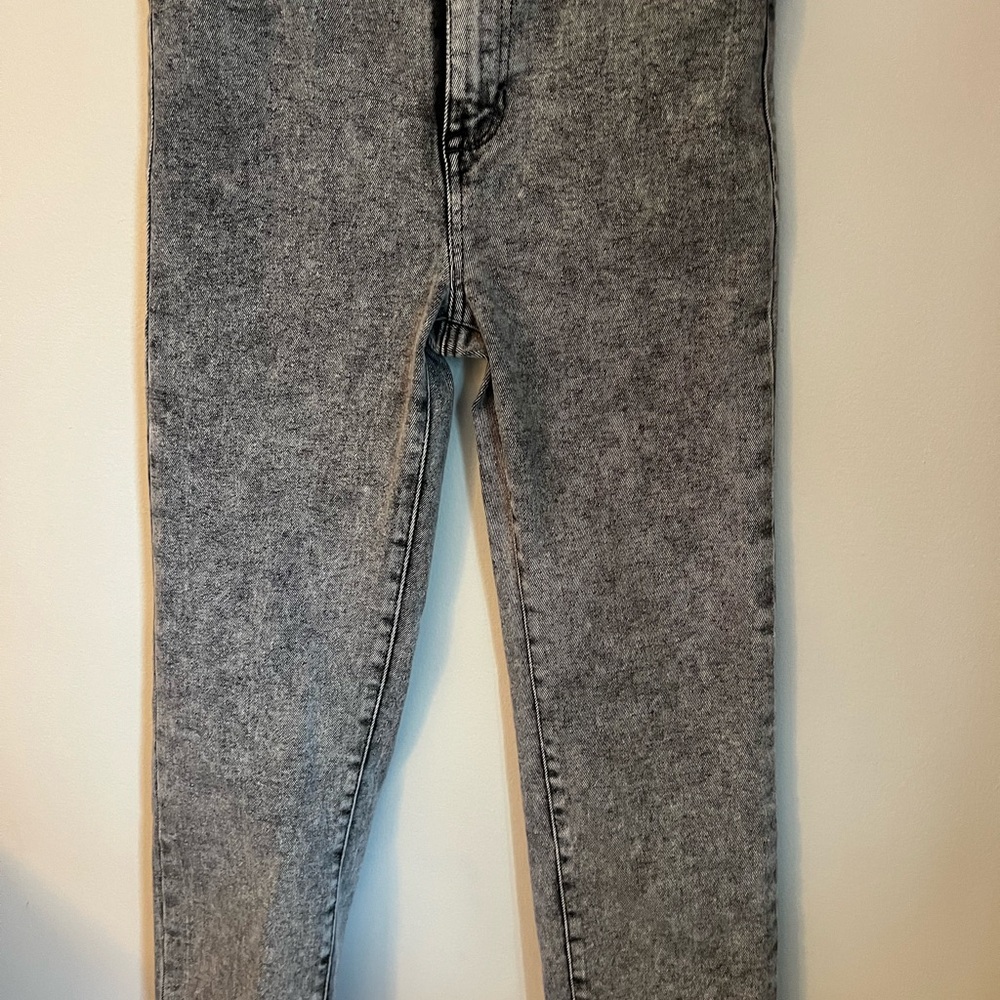 Kendall + Kylie Size 9/29 Jeans Icon Act One Stone Wash Black Charcoal High Rise